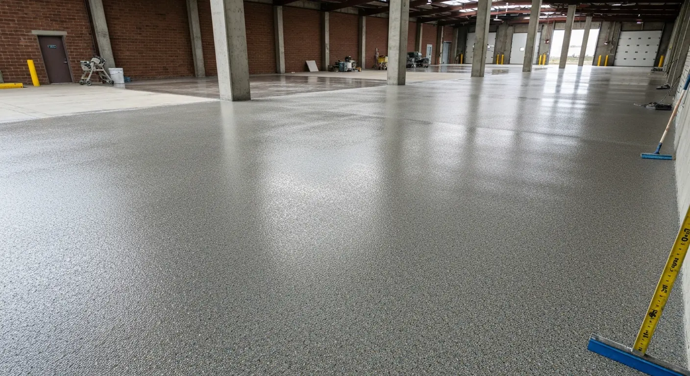 Commercial warehouse epoxy flooring