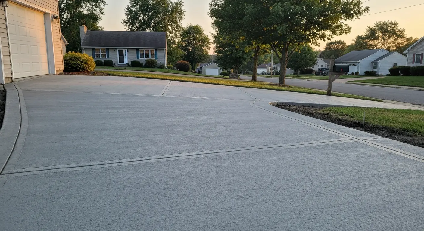 Concrete driveway project