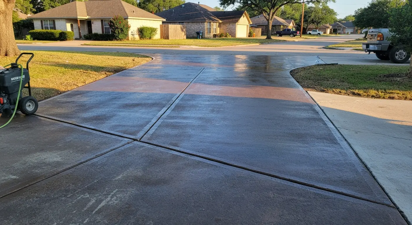 Pressure washing and sealing