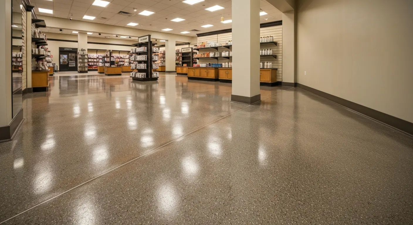 Retail showroom flooring