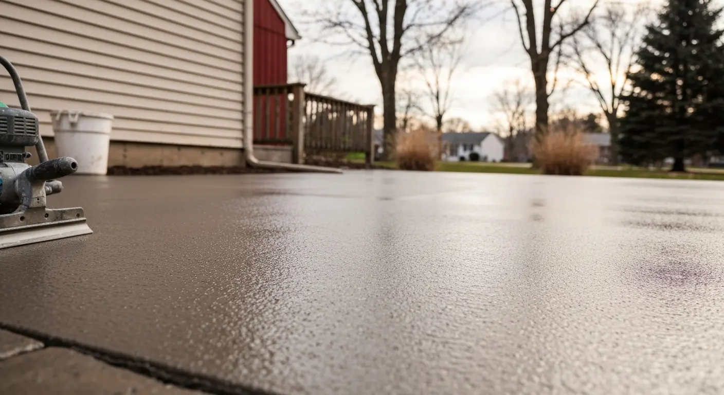 Concrete overlay application