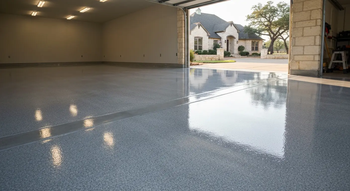 Residential epoxy garage floor