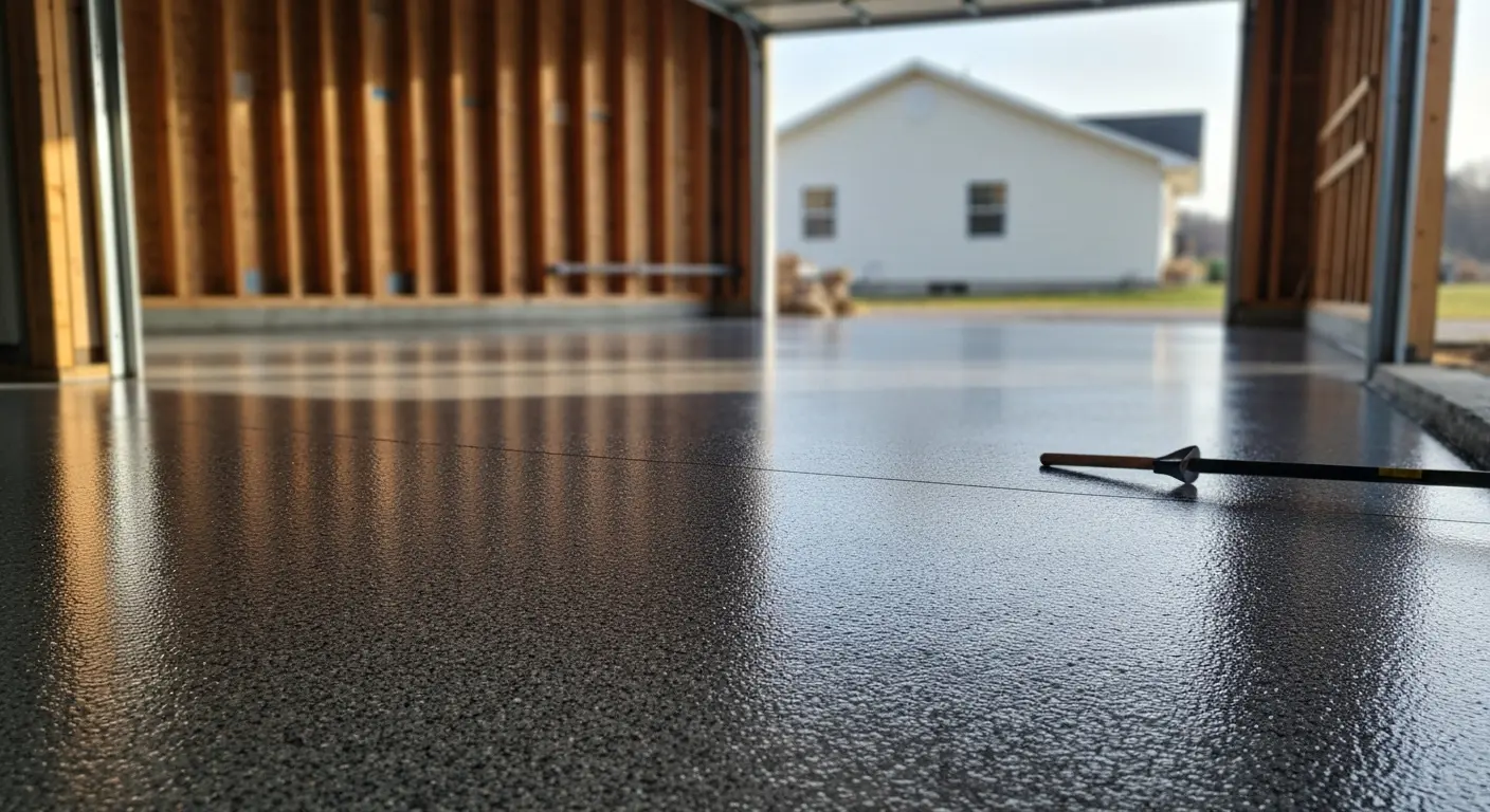 Residential garage epoxy flooring