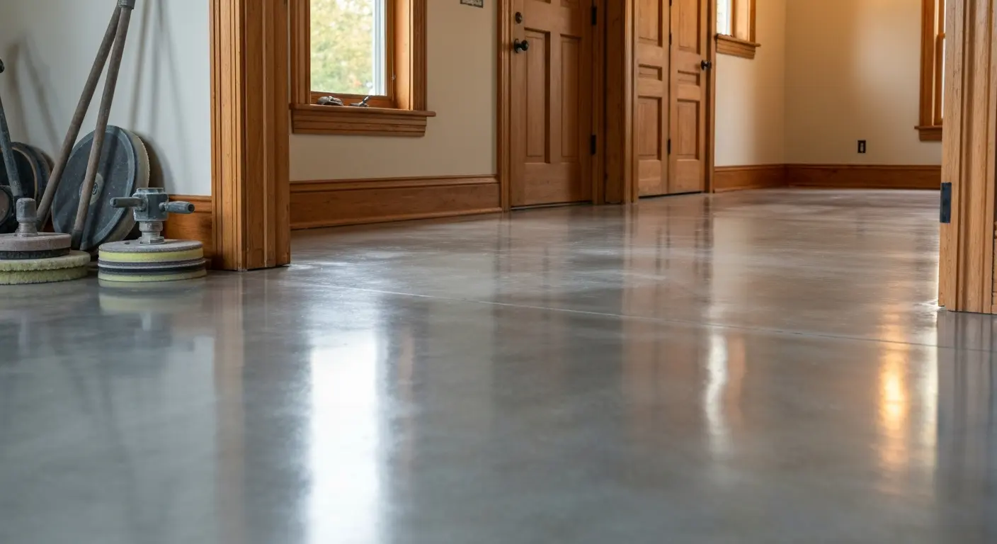 Residential polished concrete