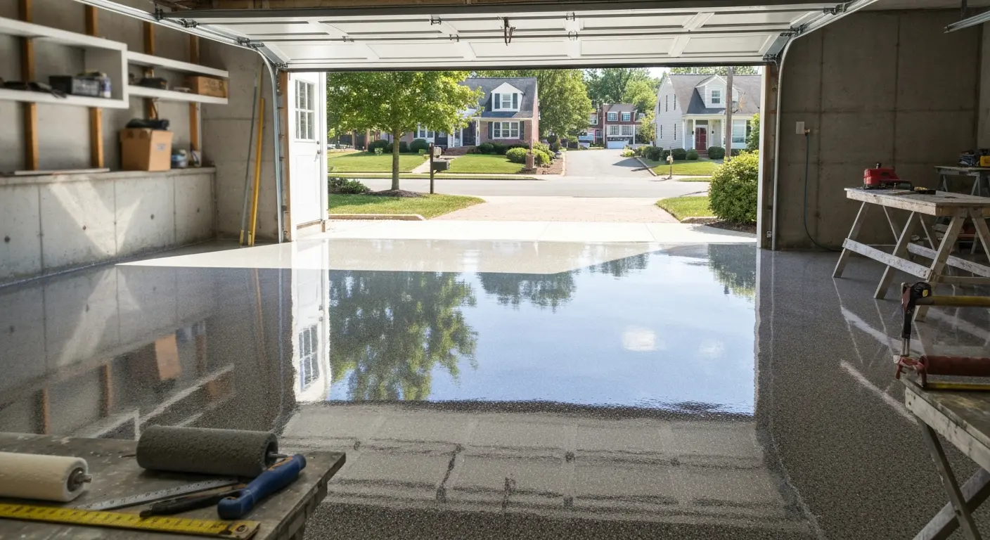 Residential garage flooring project