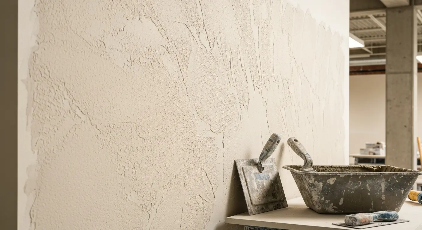 Commercial wall finishing project
