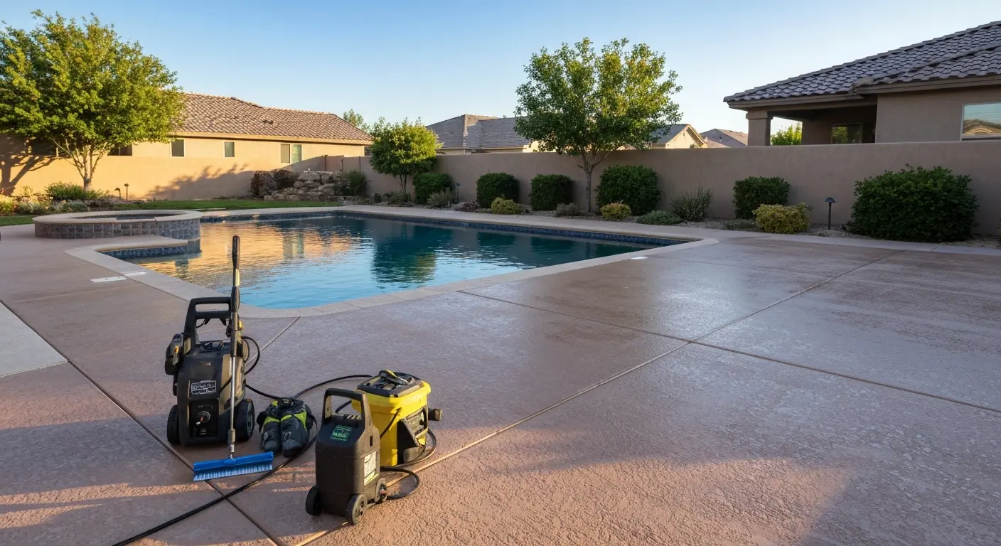 Pool deck restoration