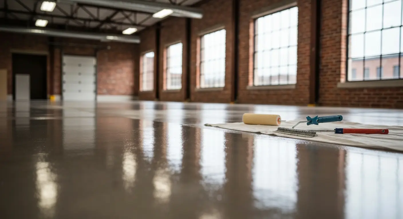 Decorative concrete coatings project