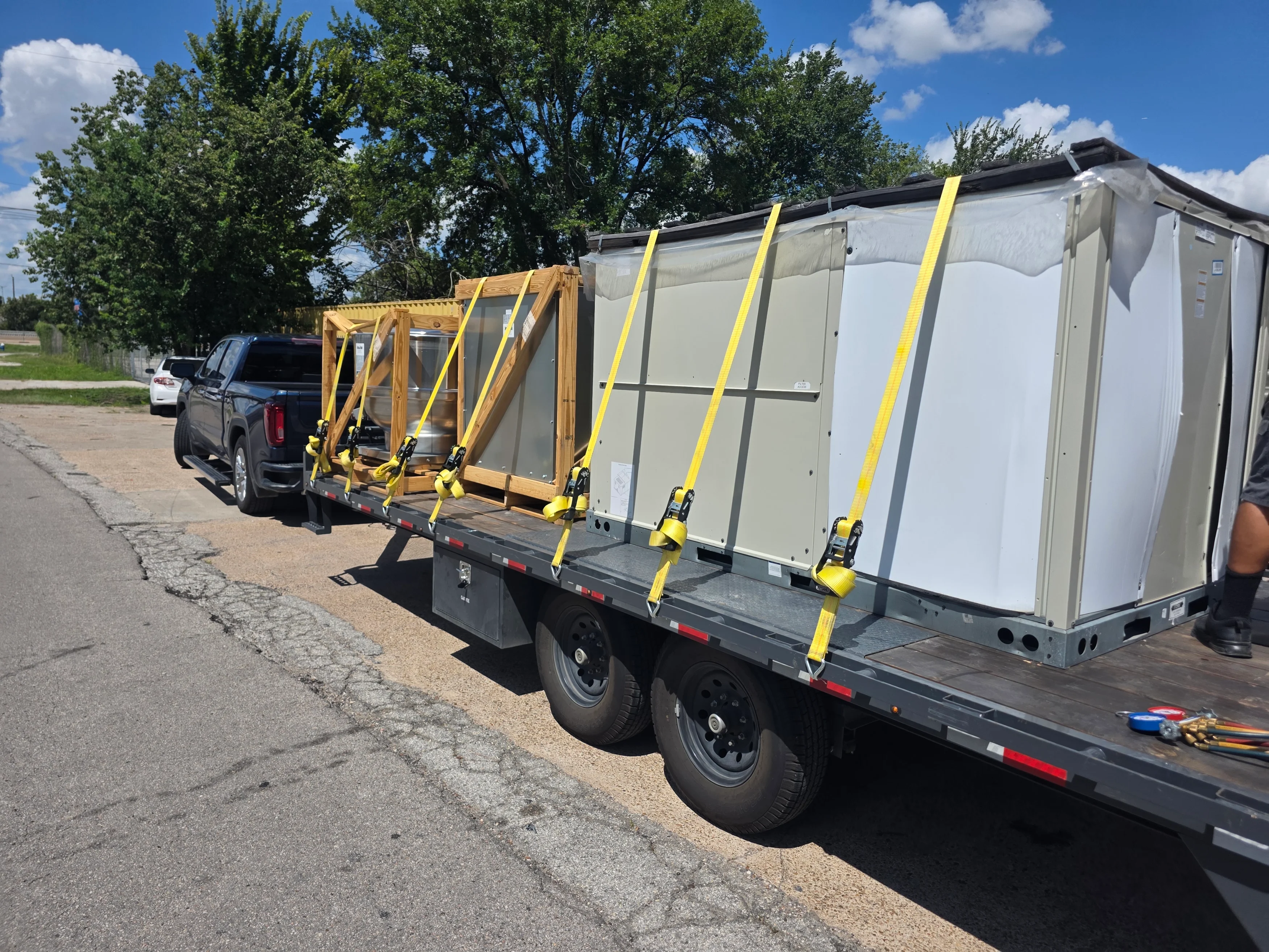 Deckover Trailer rental at Go Haul LLC in Houston, TX