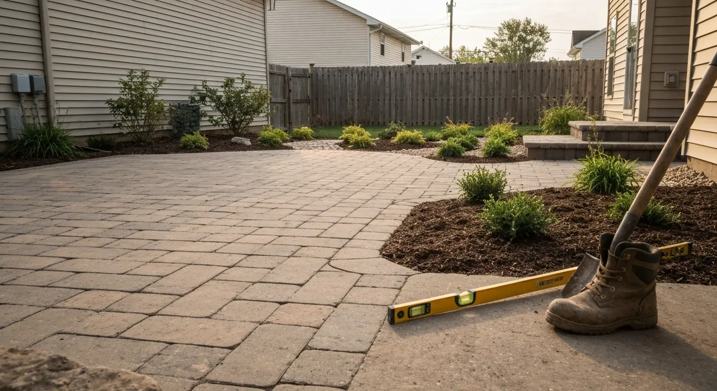 Patio and hardscape installation