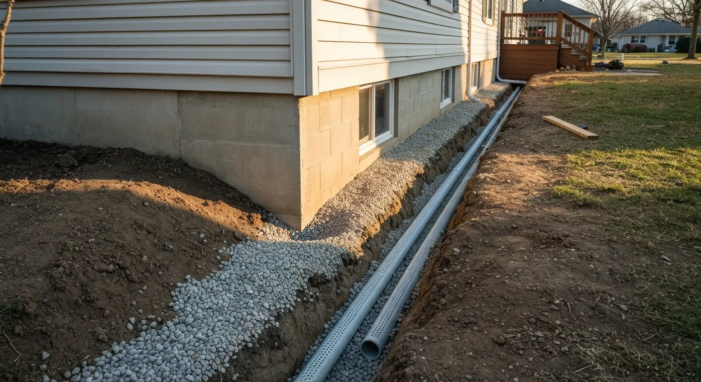 Drainage installation