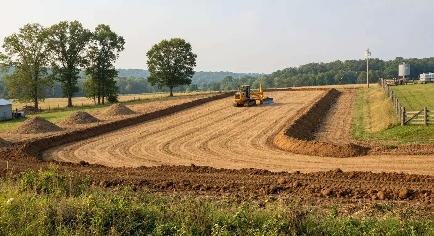 Land clearing and site grading
