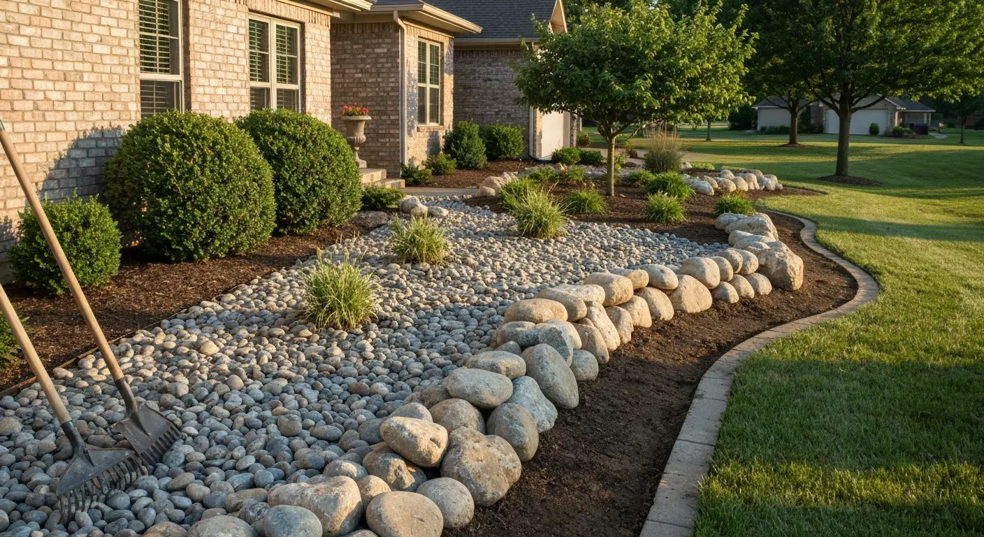 Decorative landscaping rock