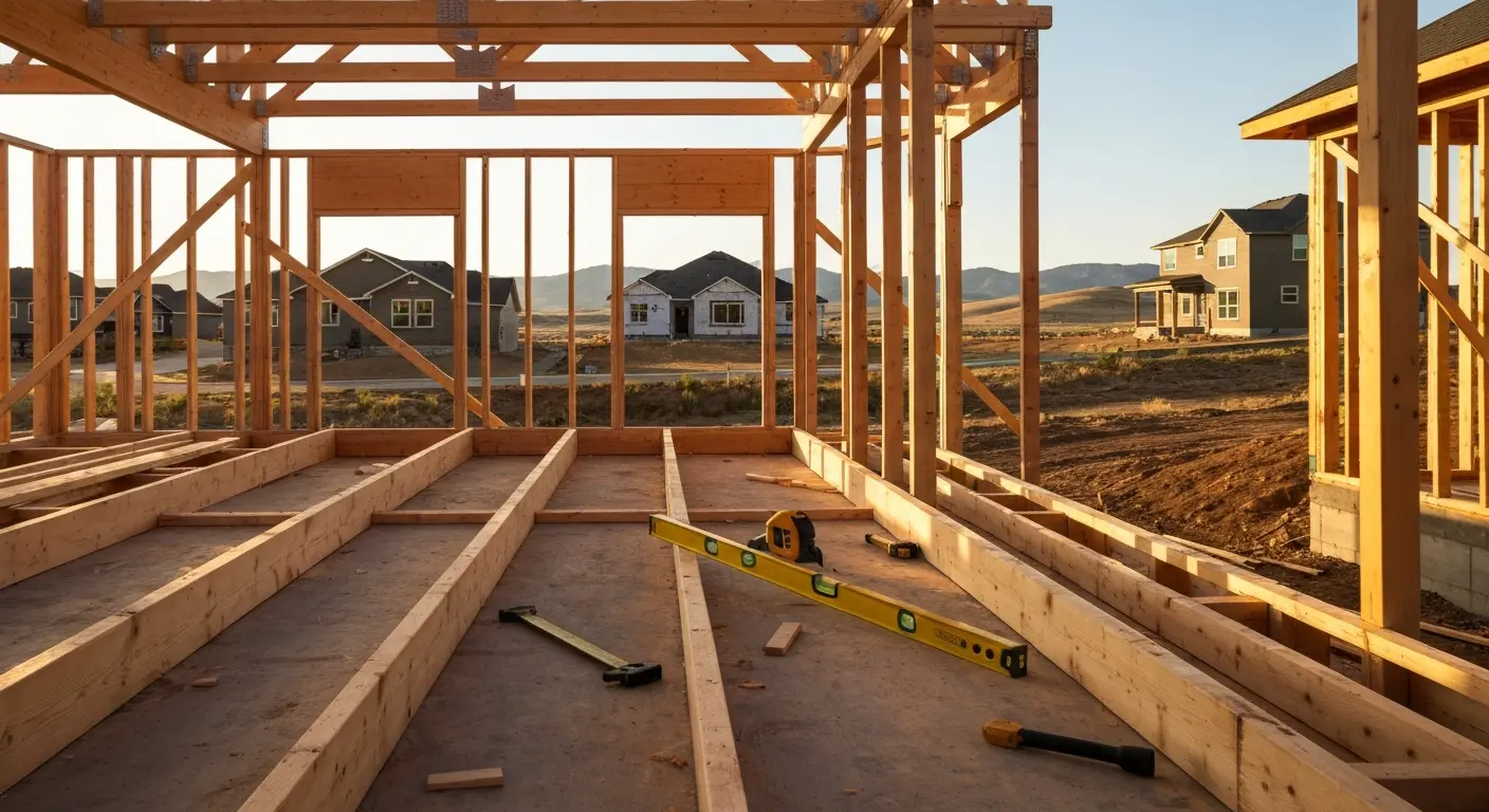 New residential construction site