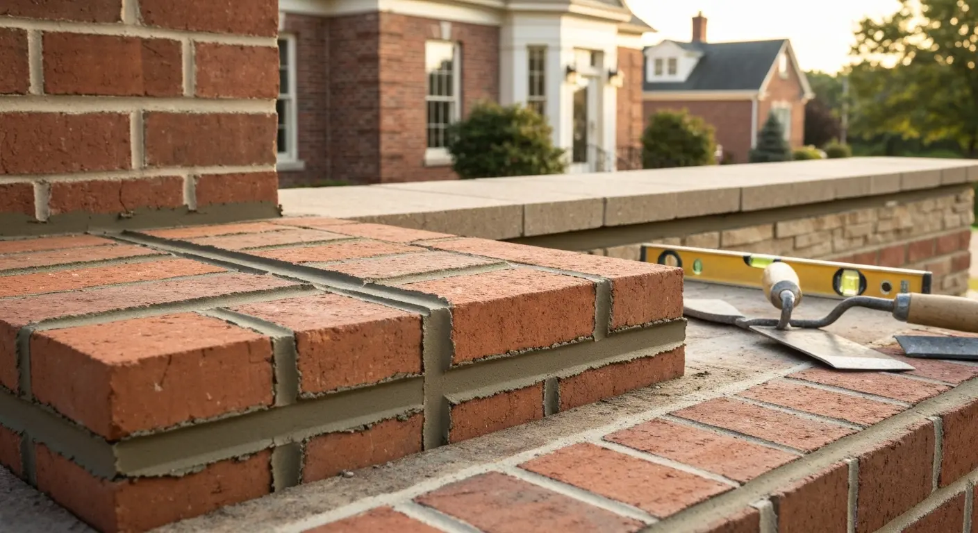 Masonry project with brick details