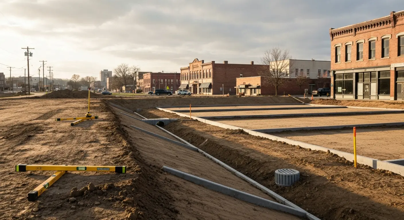 Site grading and leveling
