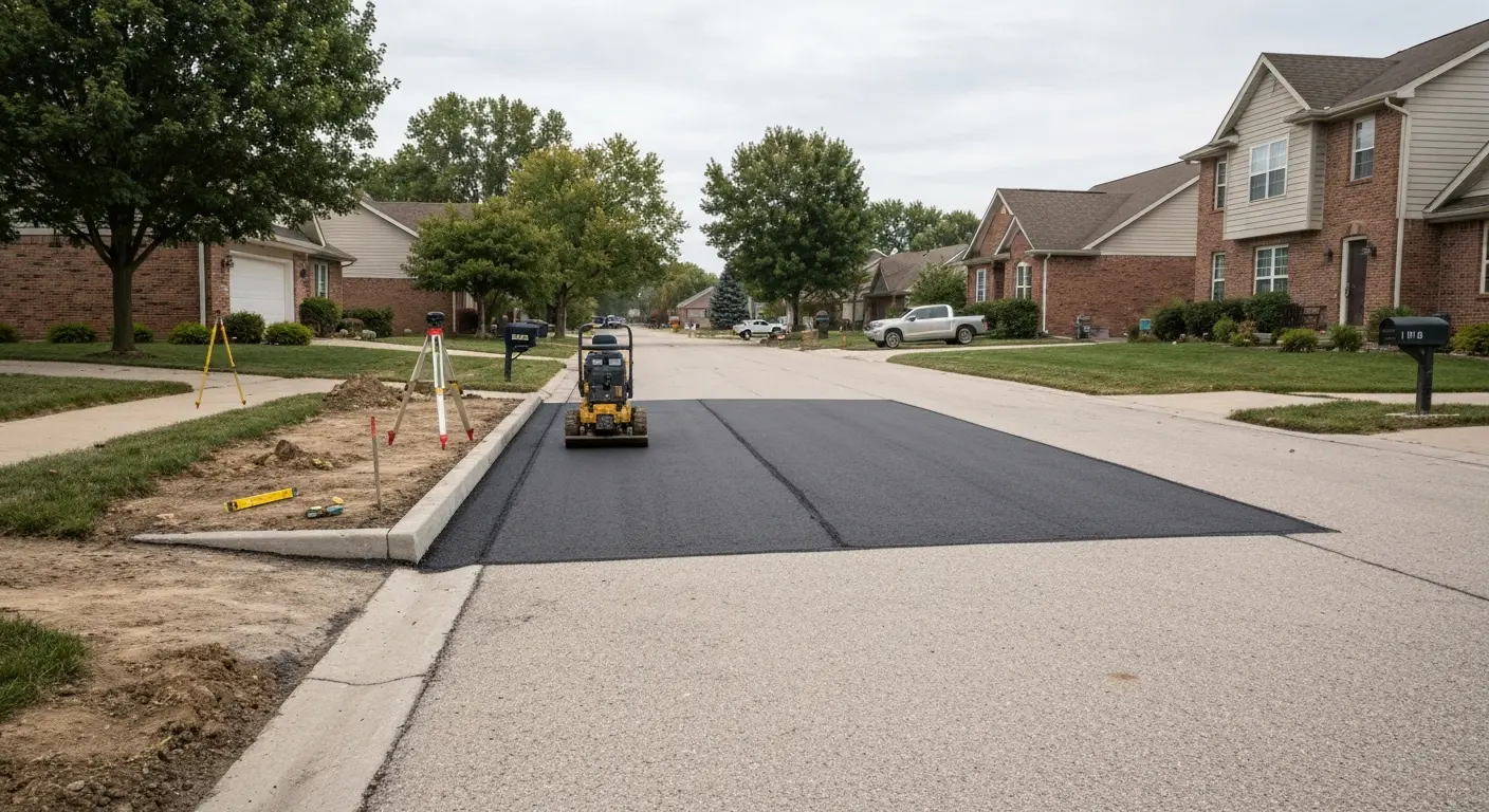 Driveway and road construction