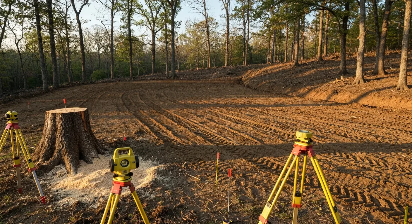 Land clearing and site prep near Jack
