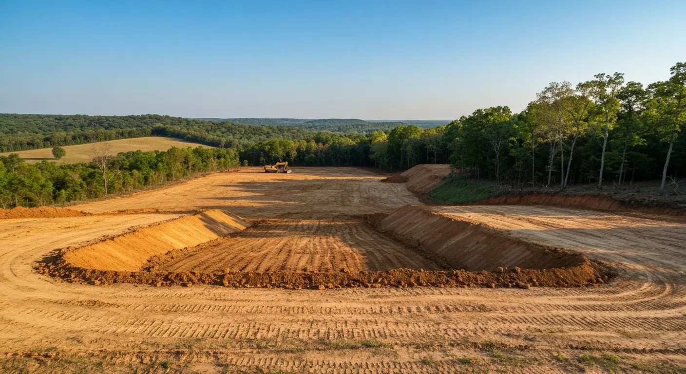 Land clearing and site prep Ozark MO