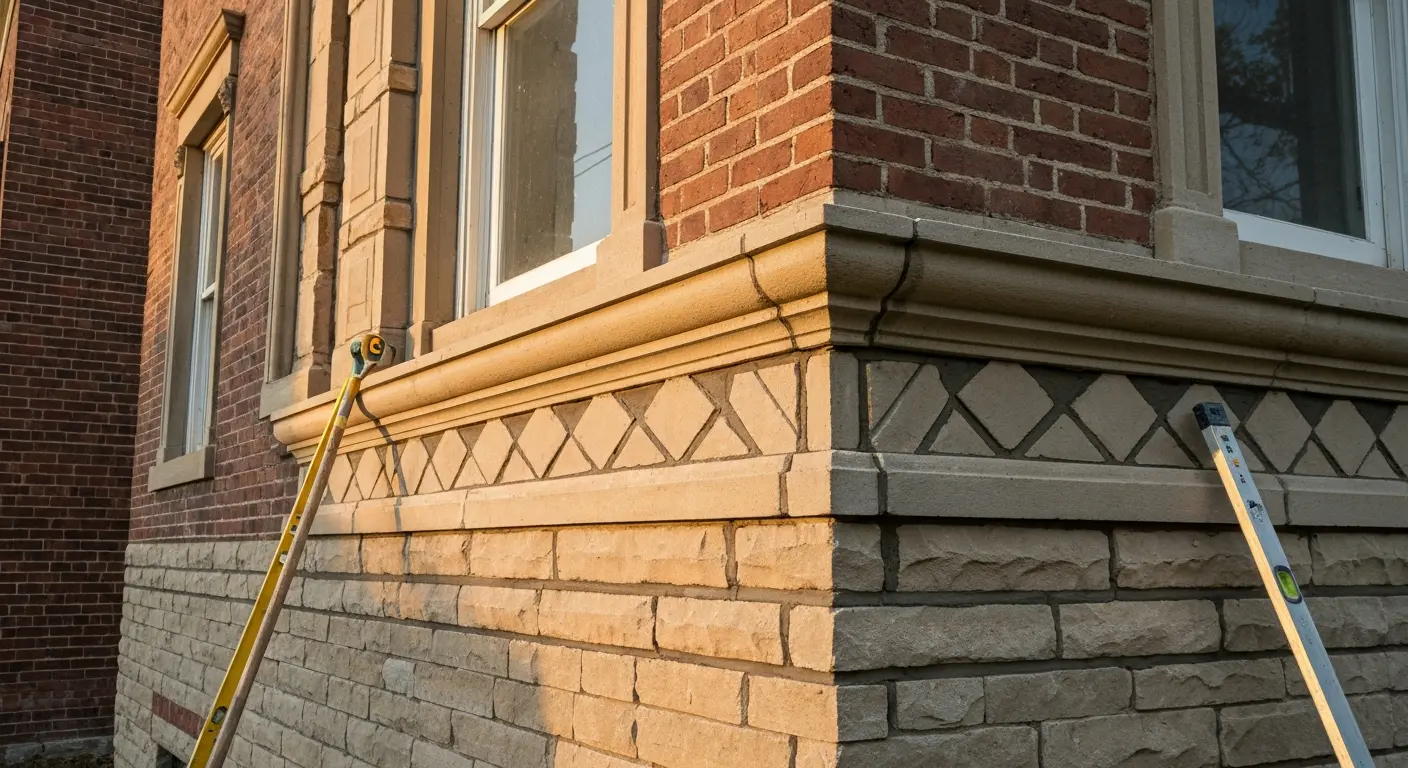 Custom trim and masonry detail work