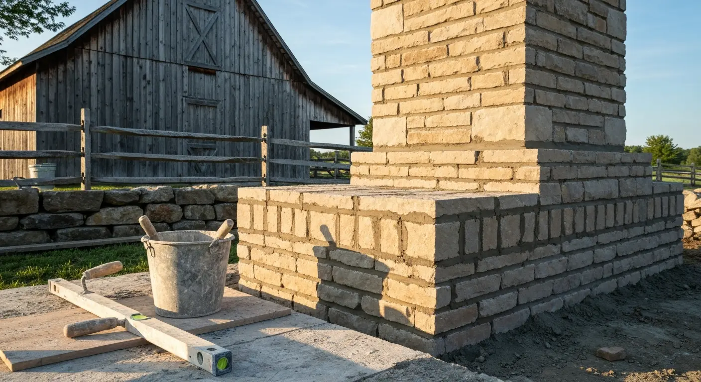 Masonry and stone work on rural property