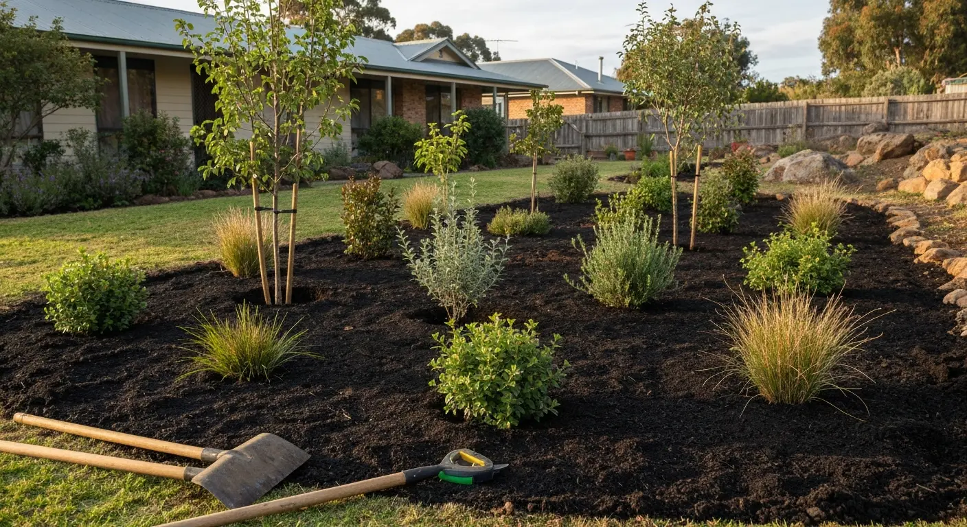 Planting design with native species