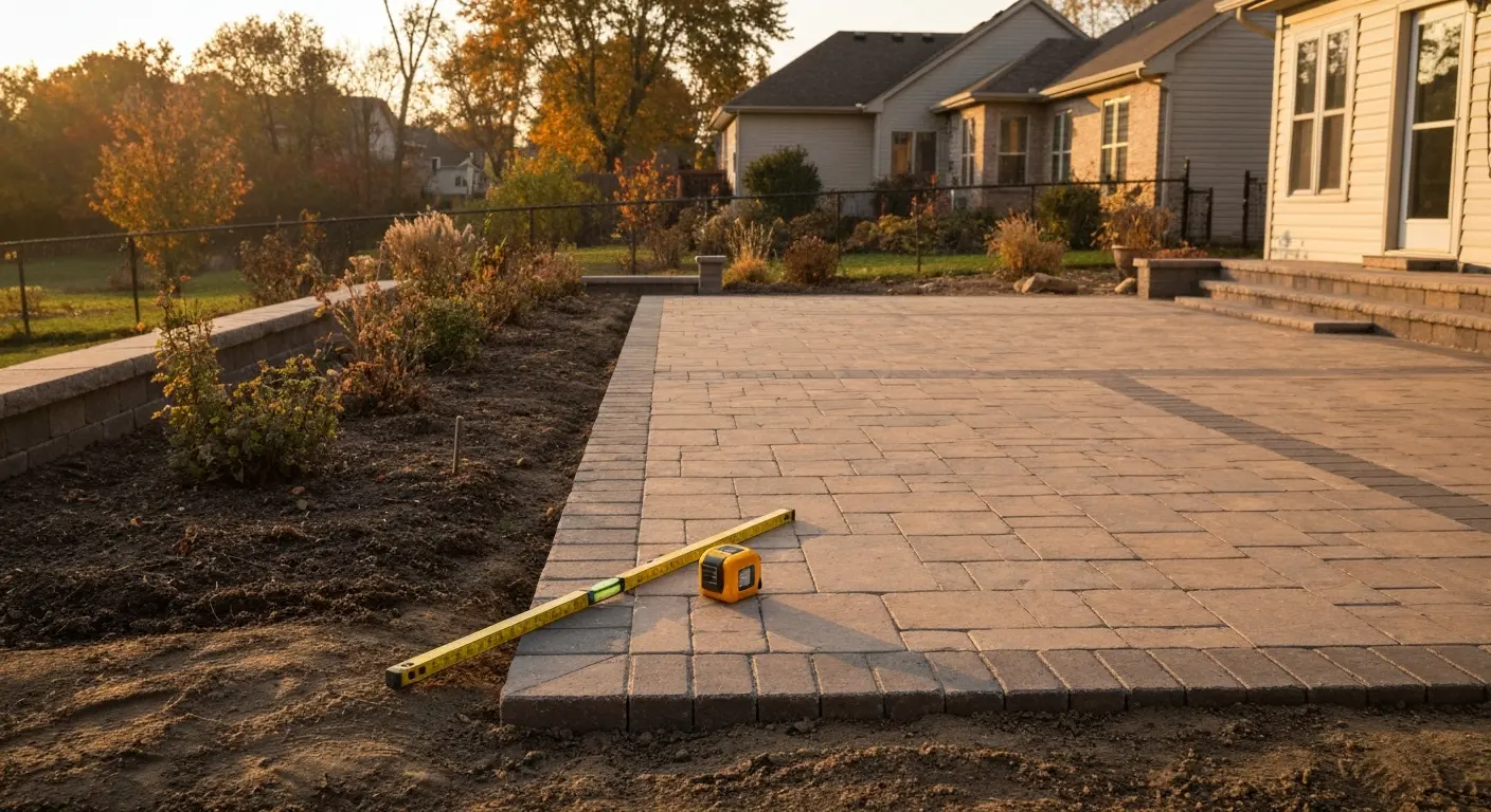 Hardscape patio design