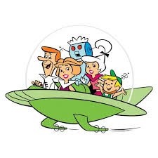 jetsons family in flying car