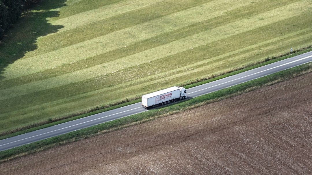 Manufactured home being transported for delivery