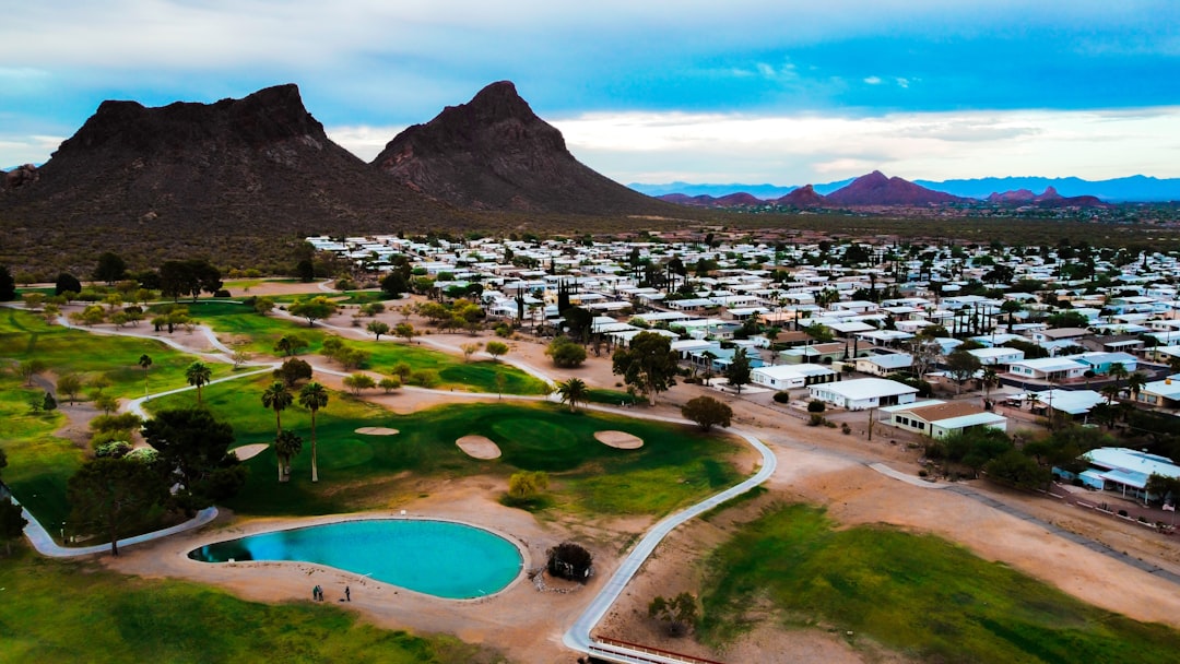 Manufactured home with landscaping