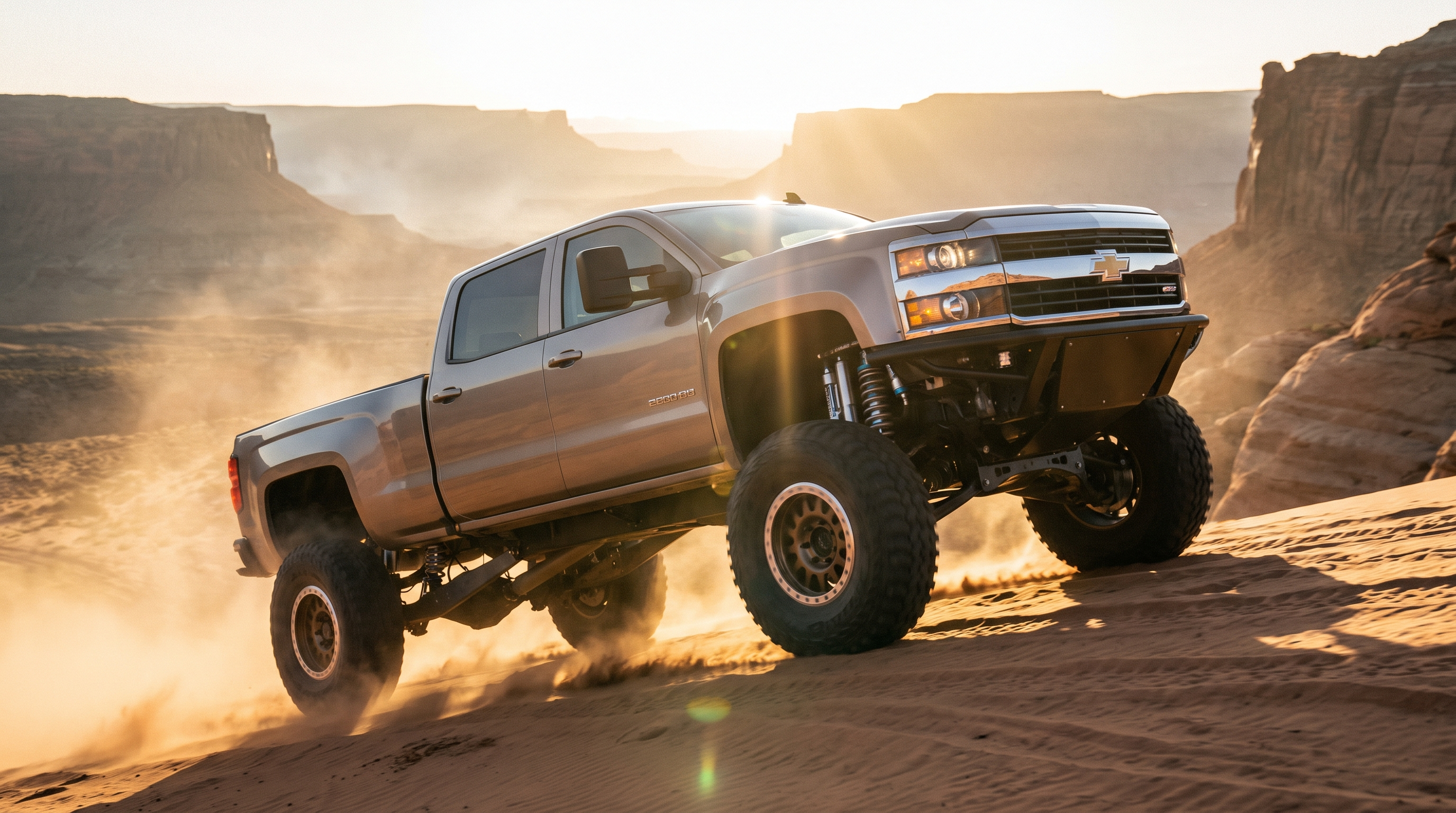 Lifted truck with professionally installed suspension lift in Hinesville