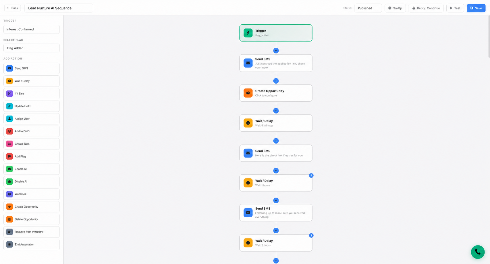 GoSurge prebuilt automation flow