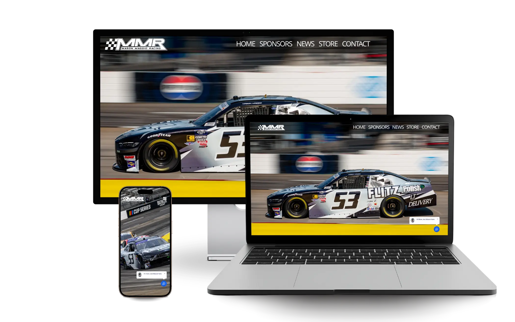 Mason Maggio Racing website