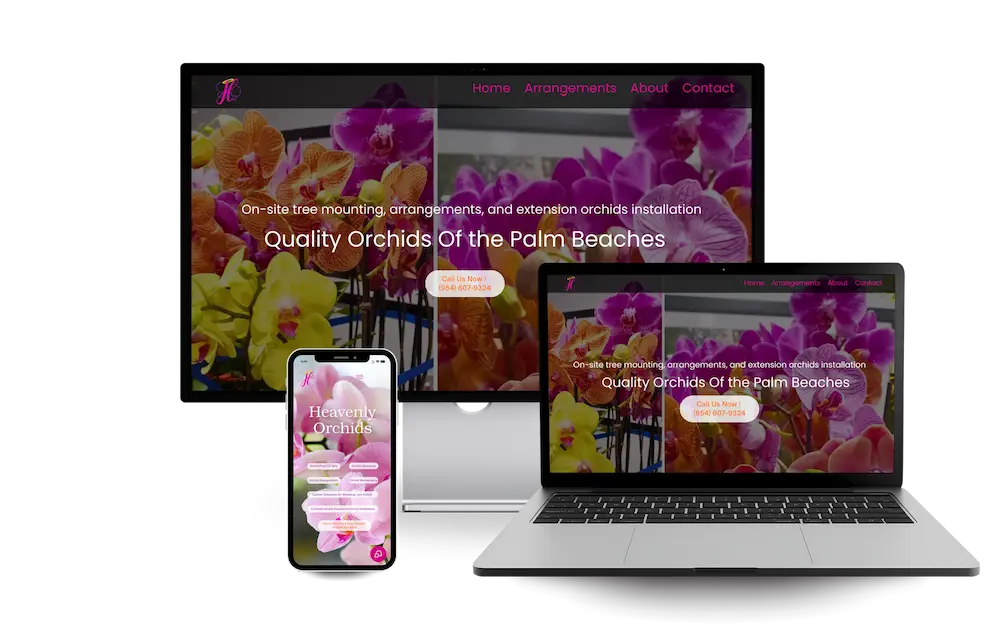 Heavenly Orchids website