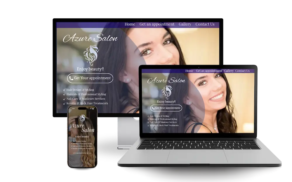 Azure Salon website
