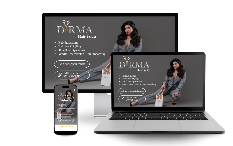 Darma Hair Salon website