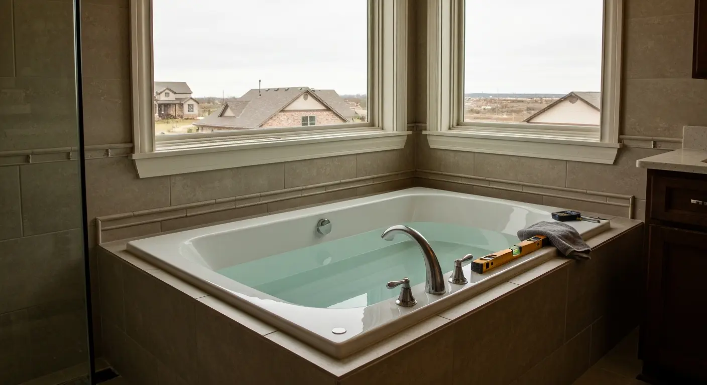 Bathroom tub installation
