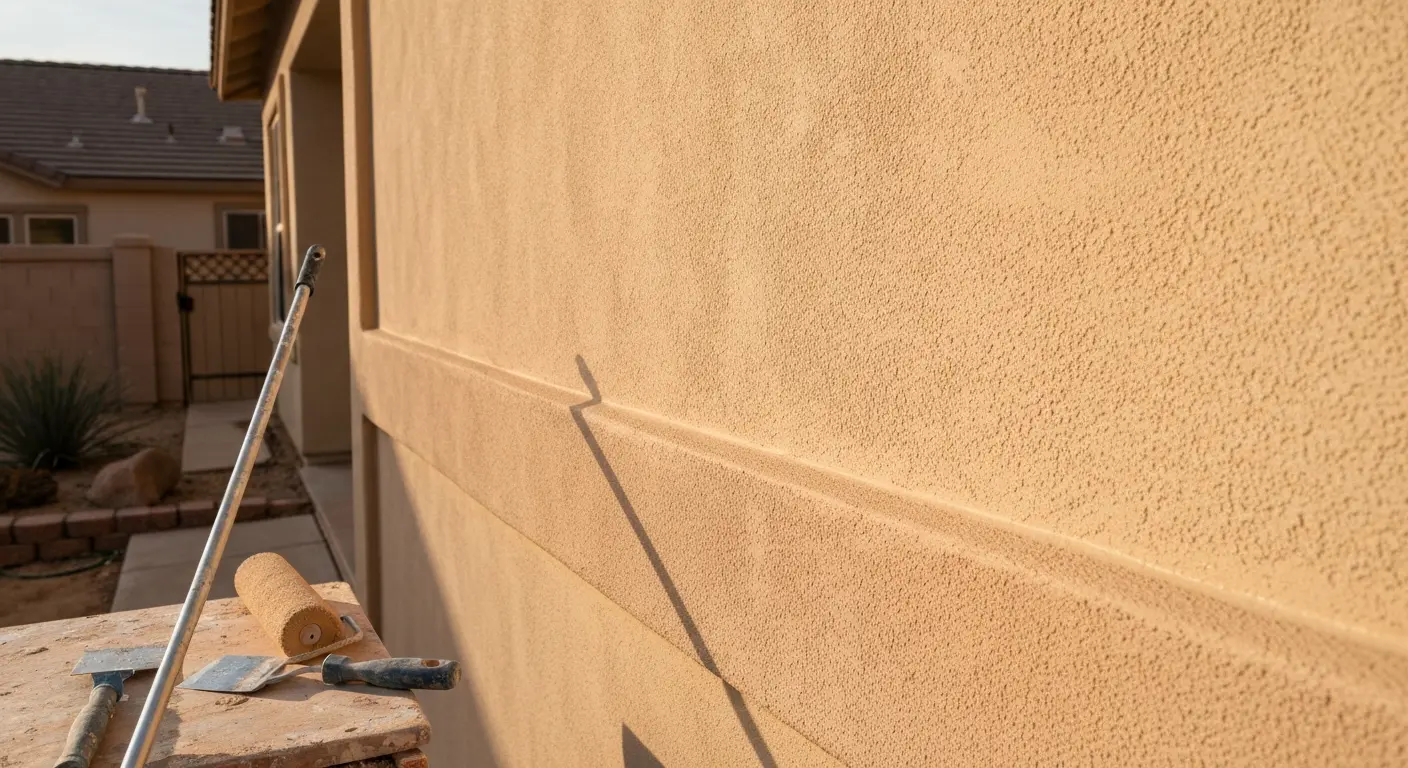 Stucco painting and sealing
