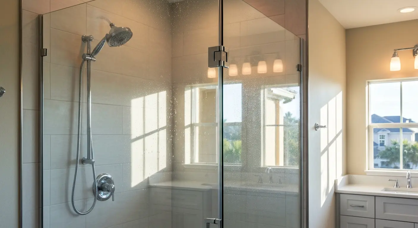 Bathroom shower installation