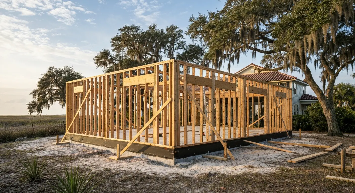 Room addition with coastal design