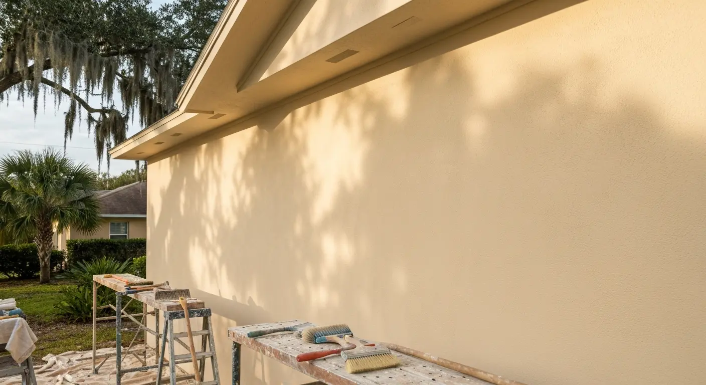 Exterior stucco installation