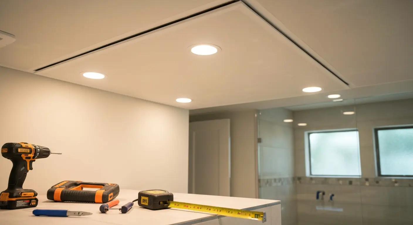 Ceiling lighting installation