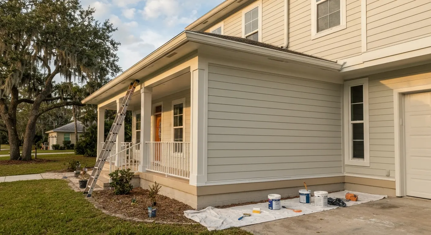 House exterior painting project