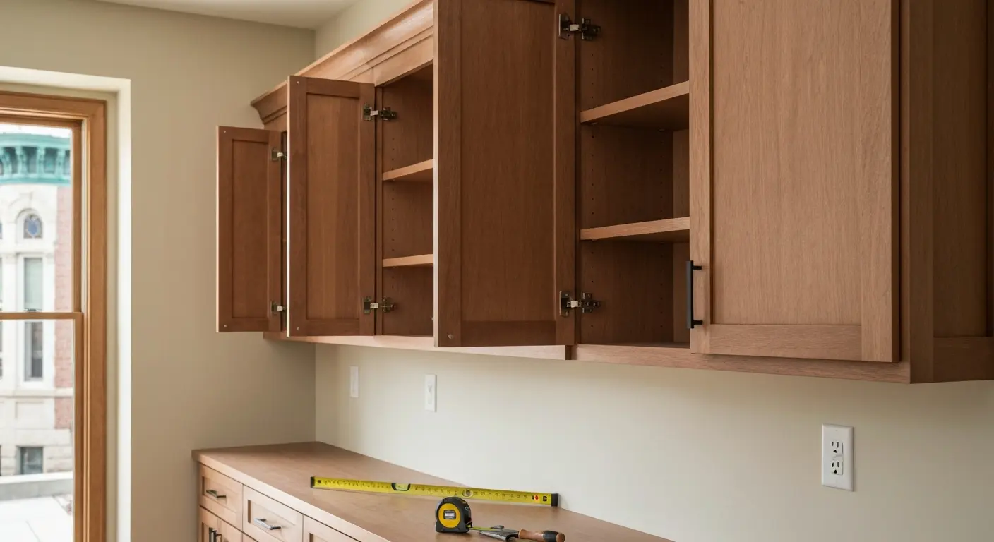 Custom cabinet installation and woodwork