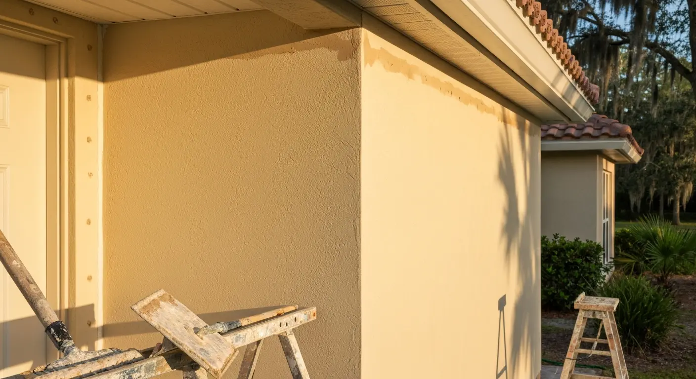 Stucco installation and repair work