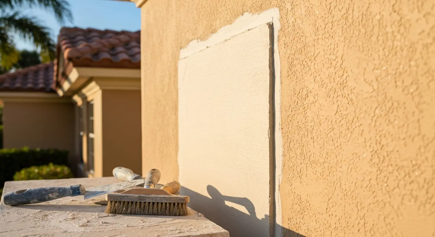 Stucco crack repair