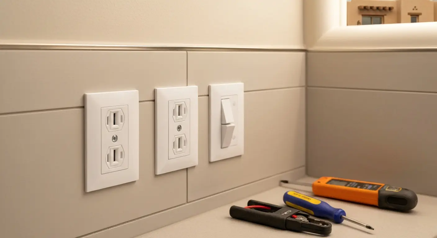 Outlet and switch installation