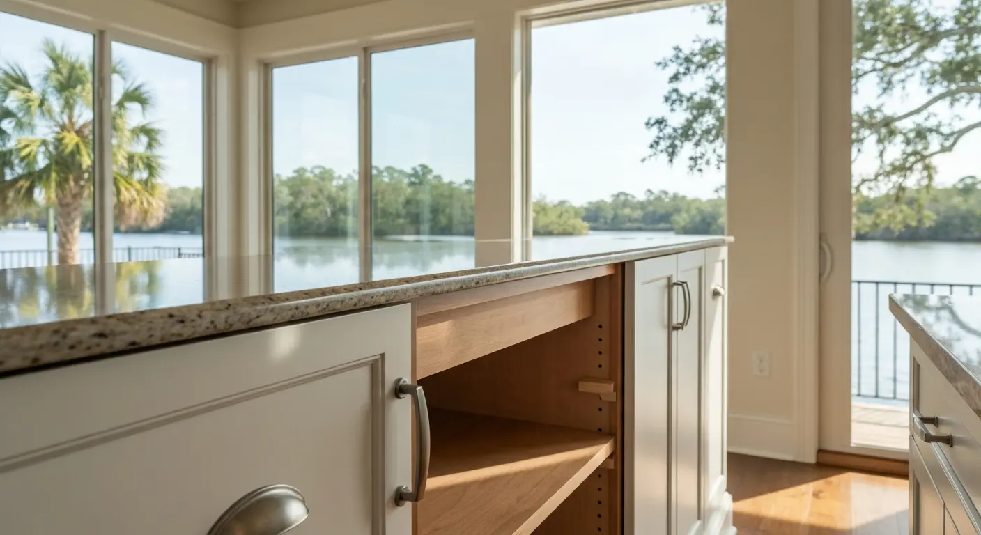 Custom cabinet installation