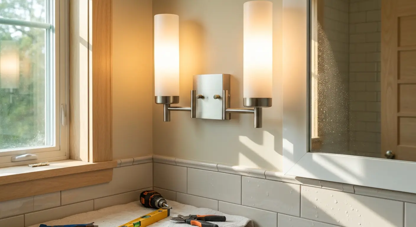 Vanity lighting installation