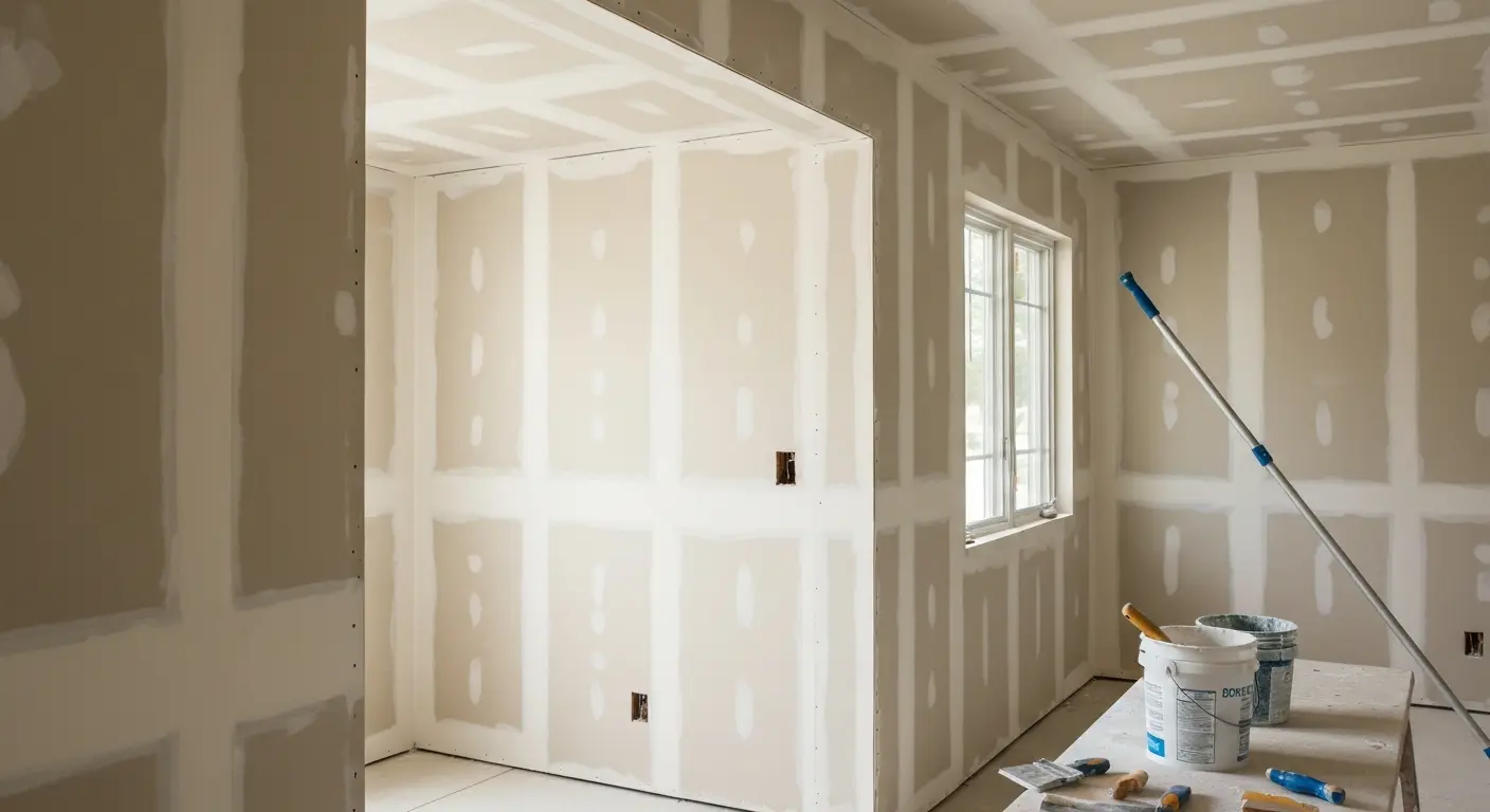 Interior drywall finishing